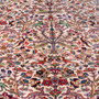 Tabriz Persian Rug 12'8" x 10'0" - Semi Antique Medallion Red, Cream Hand Knotted | side view | SKU 112415