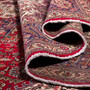 Tabriz Persian Rug 13'3" x 9'8" - Semi Antique Medallion Red, Cream Hand Knotted | detail view | SKU 112417