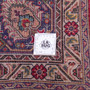 Tabriz Persian Rug 13x9 ft - Semi Antique Shah Abbasi, Medallion (Toranj) Madder Red, Cream, Navy Blue Hand Knotted | full view | SKU 112417