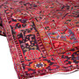 Goravan Persian Rug 12'10" x 9'2" - Semi Antique Medallion Blue, Red Hand Knotted | corner detail | SKU 112419