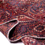 Sharabian Persian Rug 13x10 ft - Semi Antique Medallion (Toranj), Shah Abbasi Madder Red, Burgundy, Navy Blue Hand Knotted | detail view | SKU 112422