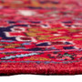 Heriz Persian Rug 13x9 ft - Semi Antique Medallion Toranj, Herati Mahi Madder Red, Burgundy, Navy Blue Hand Knotted | back view | SKU 112423