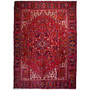 Heriz Persian Rug 13'5" x 9'6" - Semi Antique Medallion Red, Brown Hand Knotted | front view | SKU 112423