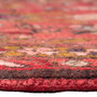 Azerbaijan Persian Rug 11'6" x 3'10" - Semi Antique Medallion Red, Cream Hand Knotted | back view | SKU 112427