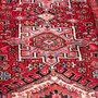 Goravan Persian Rug 10'11" x 3'0" - Semi Antique Medallion Blue, Red Hand Knotted | side view | SKU 112429