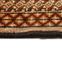 Turkmen Persian Rug 6'4" x 4'4" -  Geometric Crimson, Navy Blue Hand Knotted | side view | SKU 110107