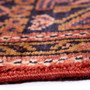Ahar Persian Rug 10x3 ft - Semi Antique Medallion Red, Beige Hand Knotted | back view | SKU 112431