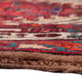 Azerbaijan Persian Rug 14'5" x 3'8" - Semi Antique Medallion Red, Cream Hand Knotted | back view | SKU 112433