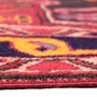 Karaja Persian Rug 9'10" x 3'11" - Semi Antique Medallion Ultramarine, Red Hand Knotted | back view | SKU 112434