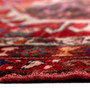 Karaja Persian Rug 8'2" x 3'3" - Semi Antique Medallion Ultramarine, Red Hand Knotted | back view | SKU 112439