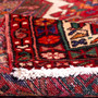 Karaja Persian Rug 8x3 ft - Semi Antique Medallion Madder Red, Dark Red, Cream Hand Knotted | pile detail | SKU 112439