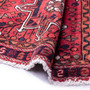 Karaja Persian Rug 10'6" x 3'3" - Semi Antique Medallion Ultramarine, Red Hand Knotted | detail view | SKU 112440