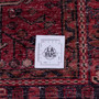 Karaja Persian Rug 10'6" x 3'3" - Semi Antique Medallion Ultramarine, Red Hand Knotted | full view | SKU 112440