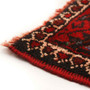 Baluch Persian Rug 12x4 ft - Semi Antique Diamond Lattice, Geometric Madder Red, Dark Red, Burgundy Hand Knotted | pile detail | SKU 110108