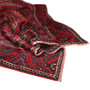 Baluch Persian Rug 12x4 ft - Semi Antique Mihrab Red, Blue Hand Knotted | detail view | SKU 110108