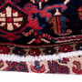 Goravan Persian Rug 9x6 ft - Semi Antique Medallion (Toranj), Geometric Madder Red, Navy Blue, Ivory Hand Knotted | pile detail | SKU 112447