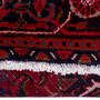 Sharabian Persian Rug 9'7" x 6'10" - Semi Antique Medallion Black, Navy Blue Hand Knotted | pile detail | SKU 112449