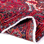 Sharabian Persian Rug 9'10" x 6'11" - Semi Antique Medallion Black, Navy Blue Hand Knotted | corner detail | SKU 112450