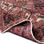 Sharabian Persian Rug 10x7 ft - Semi Antique Medallion Black, Navy Blue Hand Knotted | detail view | SKU 112451