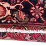 Sharabian Persian Rug 10x5 ft - Semi Antique Medallion Black, Navy Blue Hand Knotted | pile detail | SKU 112452