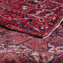 Heriz Persian Rug 12'10" x 9'8" - Semi Antique Medallion Red, Brown Hand Knotted | corner detail | SKU 112456