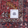 Karaja Persian Rug 10x3 ft - Semi Antique Medallion Ultramarine, Red Hand Knotted | full view | SKU 112460