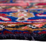 Goravan Persian Rug 6'11" x 3'7" - Semi Antique Medallion Blue, Red Hand Knotted | back view | SKU 112462