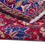 Goravan Persian Rug 6x3 ft - Semi Antique Medallion Blue, Red Hand Knotted | corner detail | SKU 112462