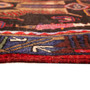 Kazvin Persian Rug 8x3 ft - Semi Antique Medallion Red, Blue Hand Knotted | side view | SKU 110111