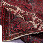 Sharabian Persian Rug 11x7 ft - Semi Antique Eslimi Medallion Madder Red, Dark Red, Burgundy Hand Knotted | detail view | SKU 112465