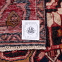 Azerbaijan Persian Rug 10x2 ft - Semi Antique Shah Abbasi, Medallion (Toranj) Madder Red, Cream, Navy Blue Hand Knotted | full view | SKU 112467