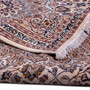 Kashmar Persian Rug 13'1" x 9'10" - Semi Antique Afshan Crimson, Ivory Hand Knotted | corner detail | SKU 112513