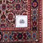 Mood Persian Rug 10'11" x 3'7" - Semi Antique Medallion Navy Blue, Red Hand Knotted | full view | SKU 112521
