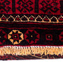 Baluch Persian Rug 7x3 ft - Semi Antique Medallion Toranj Geometric Madder Red Dark Red Burgundy Hand Knotted | pile detail | SKU 112523