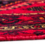 Baluch Persian Rug 11'10" x 3'8" - Semi Antique Mihrab Red, Blue Hand Knotted | back view | SKU 112525