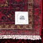 Baluch Persian Rug 11'10" x 3'8" - Semi Antique Mihrab Red, Blue Hand Knotted | full view | SKU 112525