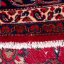 Mashad Persian Rug 11'2" x 7'10" - Semi Antique Medallion Crimson, Ultramarine Hand Knotted | pile detail | SKU 112561