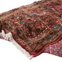 Rudbar Persian Rug 9x2 ft - Semi Antique Medallion Red, Ivory Hand Knotted | detail view | SKU 110115