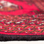 Baluch Persian Rug 3'8" x 2'6" - Semi Antique Mihrab Red, Blue Hand Knotted | back view | SKU 112566