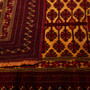 Baluch Persian Rug 5'2" x 3'7" - Semi Antique Mihrab Red, Blue Hand Knotted | pile detail | SKU 112569