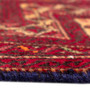 Baluch Persian Rug 4x3 ft - Semi Antique Mihrab Red, Blue Hand Knotted | back view | SKU 112570