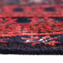 Baluch Persian Rug 5x3 ft - Semi Antique Mihrab Red, Blue Hand Knotted | back view | SKU 112571