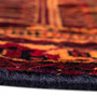 Baluch Persian Rug 4'11" x 2'11" - Semi Antique Mihrab Red, Blue Hand Knotted | back view | SKU 112572