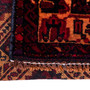 Baluch Persian Rug 4x2 ft - Semi Antique Mihrab Prayer, Geometric Burgundy, Gold, Dark Red Hand Knotted | pile detail | SKU 112572