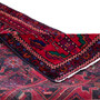 Baluch Persian Rug 8x3 ft - Semi Antique Mihrab Red, Blue Hand Knotted | corner detail | SKU 112573