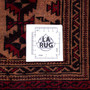 Baluch Persian Rug 4'8" x 3'3" - Semi Antique Mihrab Red, Blue Hand Knotted | full view | SKU 112580