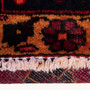 Baluch Persian Rug 5'11" x 3'8" - Semi Antique Mihrab Red, Blue Hand Knotted | pile detail | SKU 112582