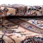 Nain Persian Rug 12'12" x 9'6" - Semi Antique Medallion Cream, Beige Hand Knotted | detail view | SKU 112586