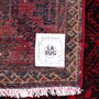 Baluch Persian Rug 8'10" x 4'11" - Semi Antique Mihrab Red, Blue Hand Knotted | full view | SKU 112587