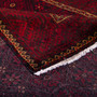 Baluch Persian Rug 8'10" x 4'11" - Semi Antique Mihrab Red, Blue Hand Knotted | corner detail | SKU 112588